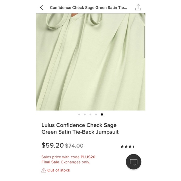 Lulus Confidence Check Sage Green Satin Tie-Back Jumpsuit - Picture 2 of 5